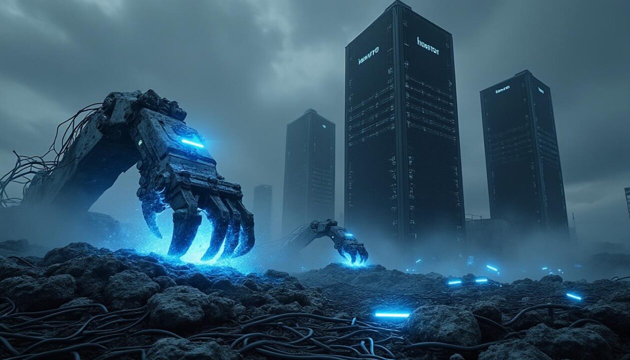 découvrez l’« âge de l’extraction », une analyse critique de l’ère sombre dominée par les géants du big tech et leur impact sur la société.