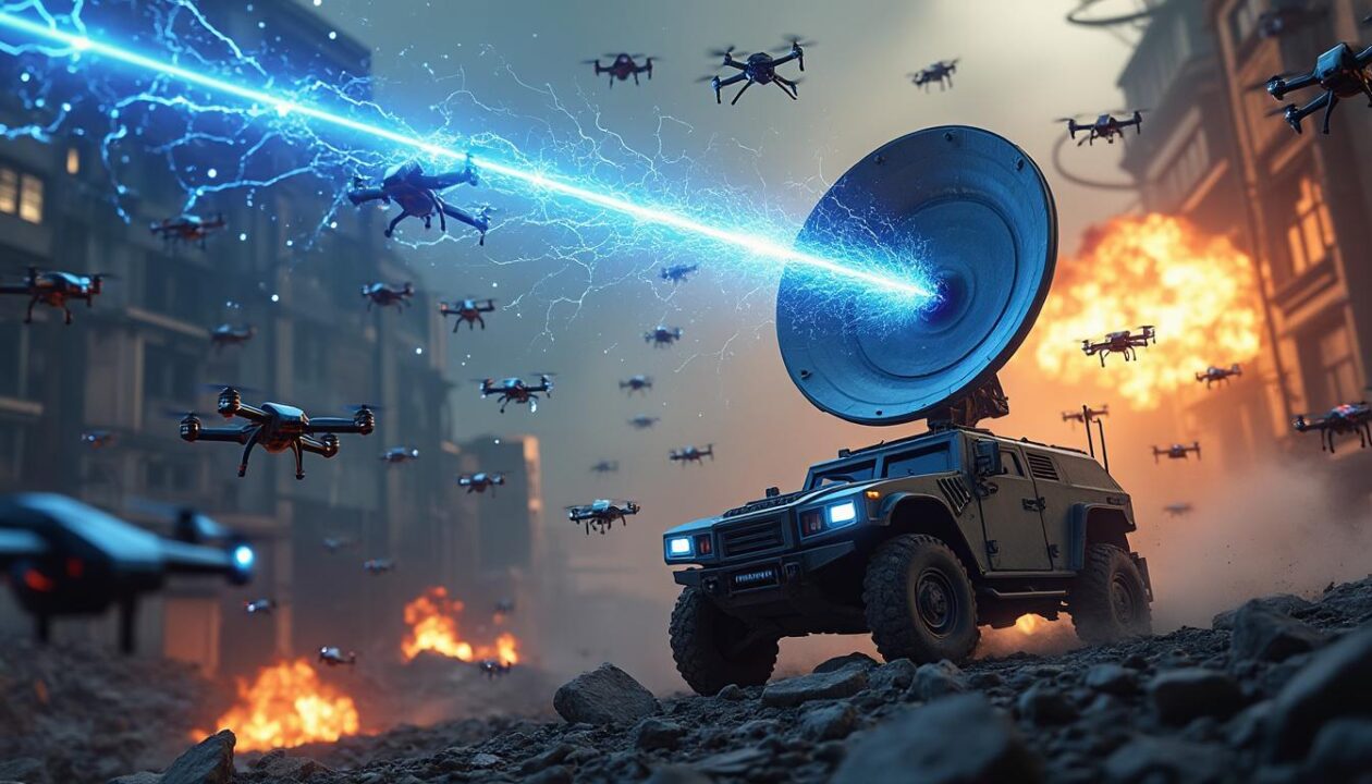 découvrez comment une technologie innovante à micro-ondes haute puissance permet de neutraliser efficacement les essaims de drones, assurant sécurité et contrôle dans les environnements sensibles.