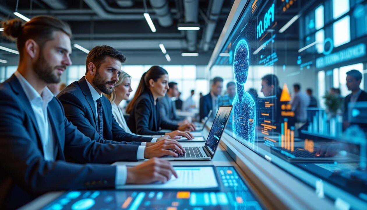 découvrez comment l'intelligence artificielle transforme le monde du travail en rapprochant la technologie d'entreprise et les ressources humaines pour relever ensemble les défis de demain.