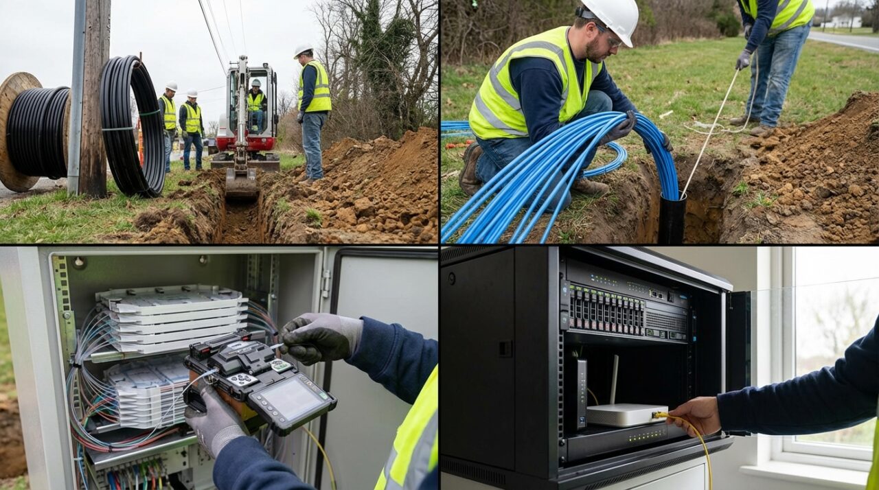 découvrez tout ce qu'il faut savoir sur l'installation de la fibre optique, du début à la fin, pour bénéficier d'une connexion internet rapide et fiable.