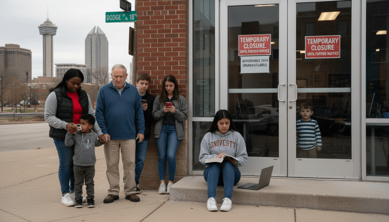 découvrez comment la fermeture temporaire de do space prive les habitants d'omaha d'un accès abordable à la technologie, impactant la communauté locale et l'innovation.