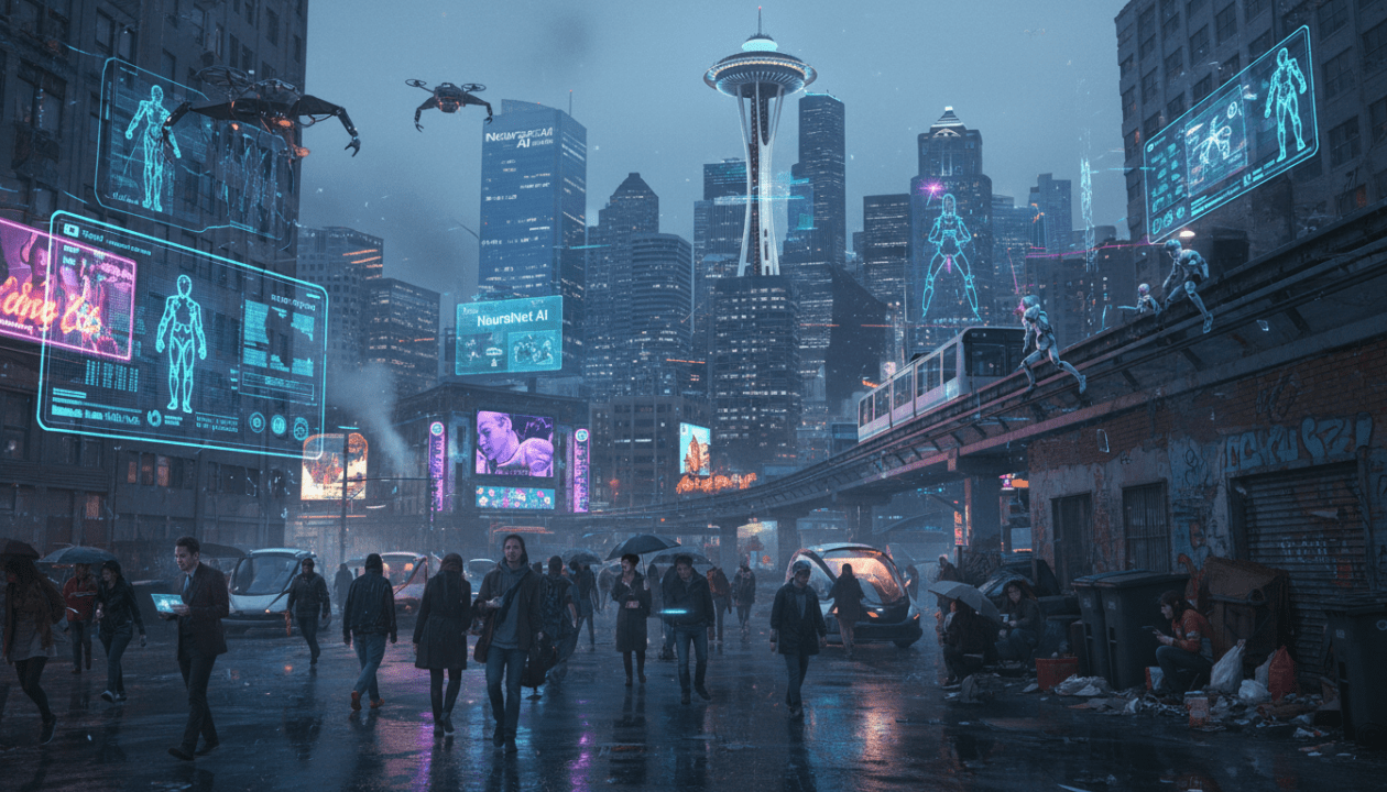 découvrez les récits marquants de 2025, mêlant rêves d'intelligence artificielle, réalités brutales et l'évolution technologique majeure à seattle.