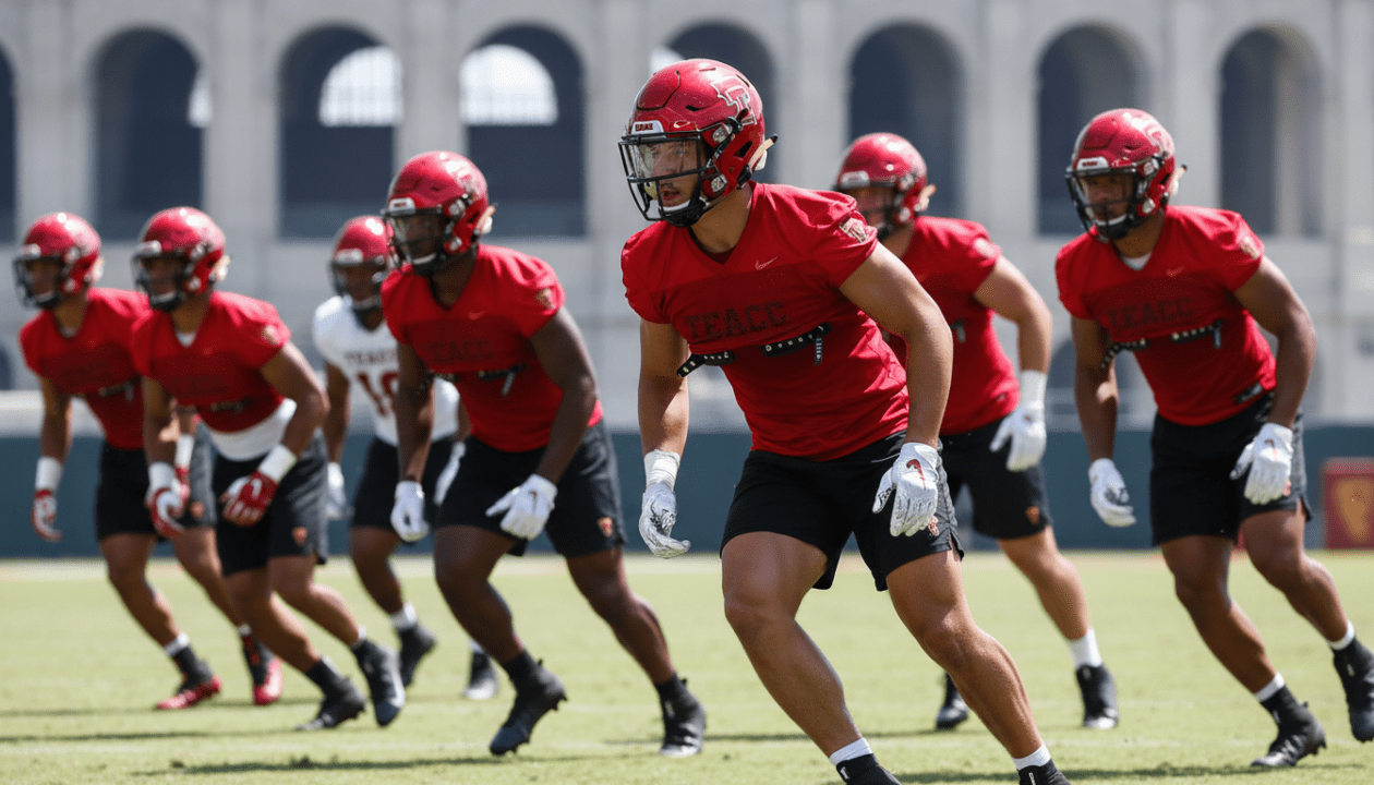 découvrez les recrues de texas tech qui pourraient prochainement rejoindre l'entraîneur zarnell fitch au sein des usc trojans et renforcer l'équipe.