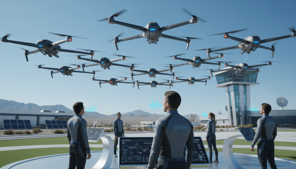 openai sélectionné pour fournir la technologie de commande vocale dans un essai innovant de ruche de drones aux états-unis, démontrant des avancées majeures en contrôle vocal et automatisation.