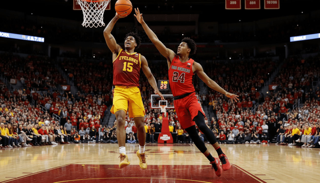 iowa state cherche à prendre sa revanche contre texas tech lors du tournoi de basketball big 12, dans une rencontre pleine de suspense et d'intensité.