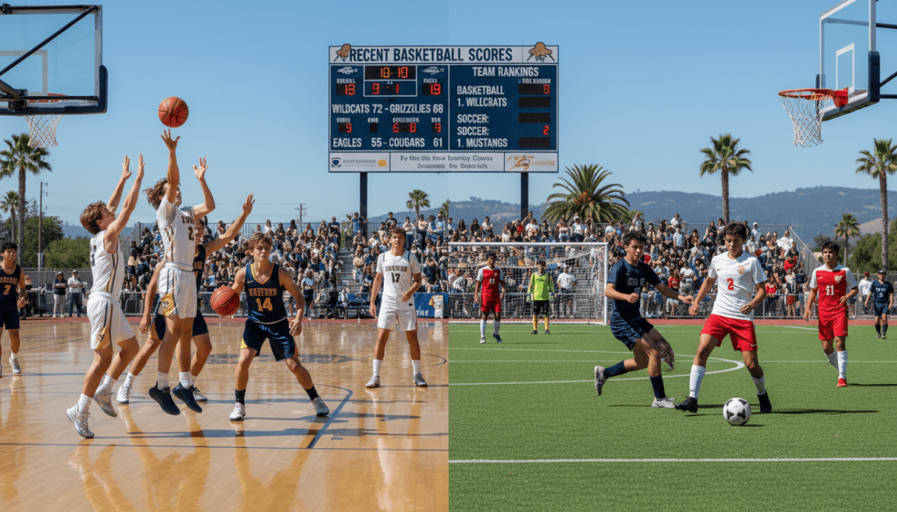 Résultats des matchs de basketball au lycée : classements de la section, et accouplements en basketball et soccer en NorCal 1 découvrez les résultats des matchs de basketball au lycée, les classements de la section, ainsi que les accouplements en basketball et soccer en norcal pour suivre l'actualité sportive locale.
